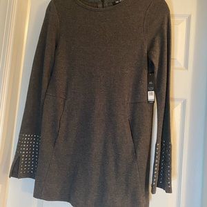 Nic & Zoe charcoal gray top size XS NWT